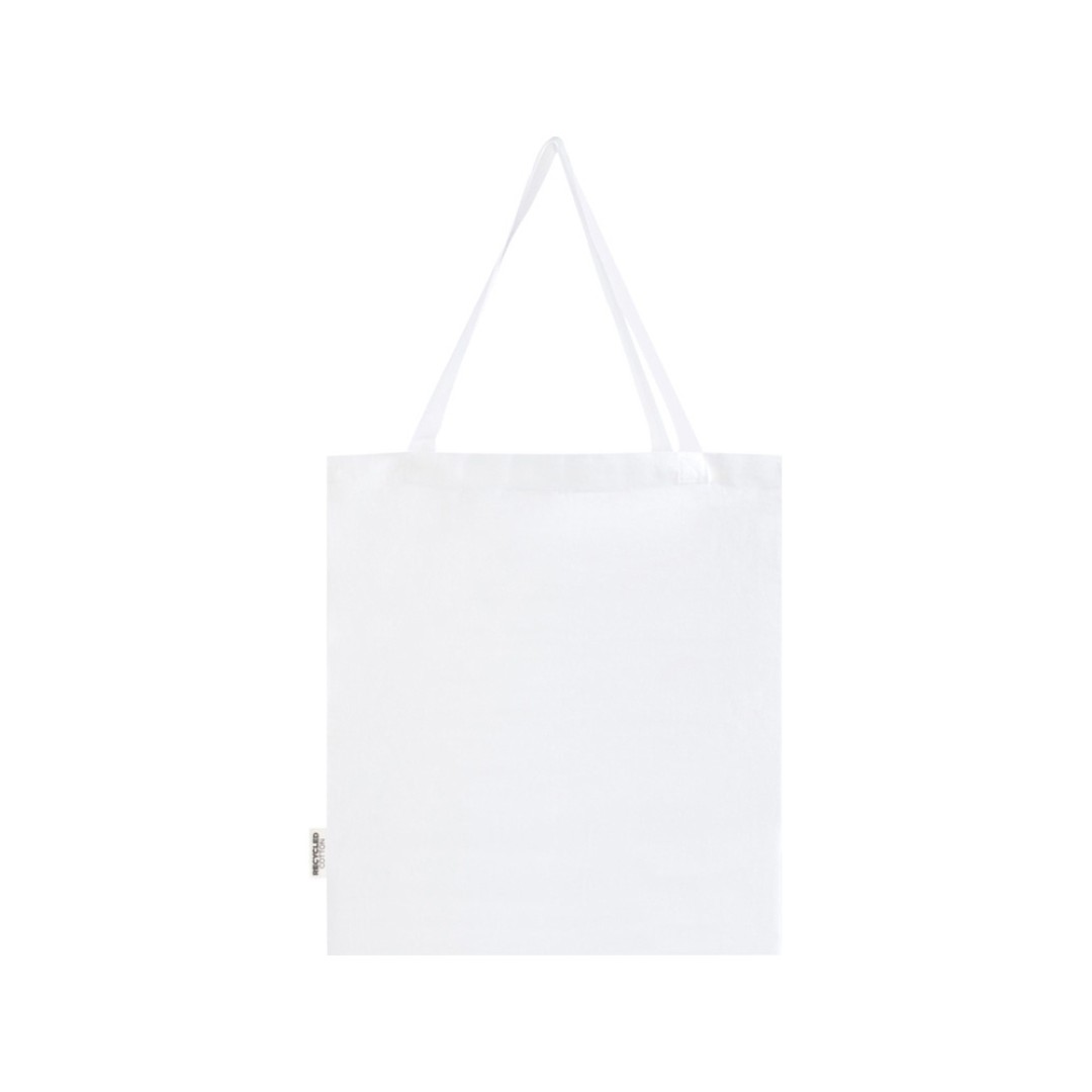 Madras эко- сумка с ластовицей из переработанного хлопка, сертифицированного согласно GRS, плотностью 140 г/м2 - Белый