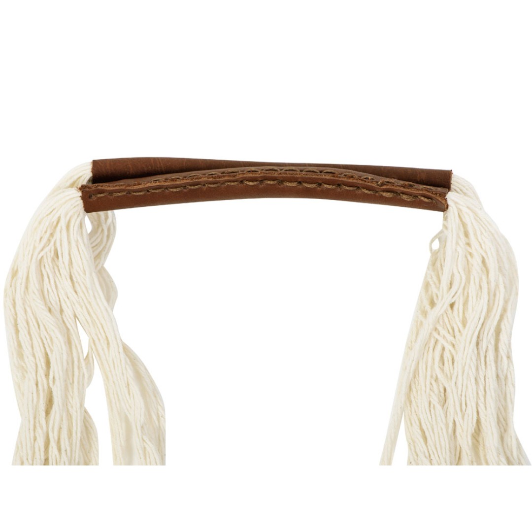 Авоська Dream М "old style" 15 литров с кожаными ручками, натуральный (19)