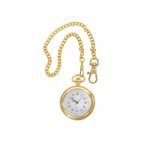 Часы «Магистр» с цепочкой на деревянной подставке, золотистый/черный (без шильда)