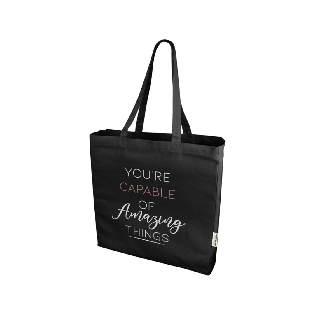 Odessa эко-сумка из переработанных материалов 220 г/м2 - Черный