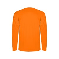 Футболка "Montecarlo " мужская с длинным рукавом, неоновый оранжевый
