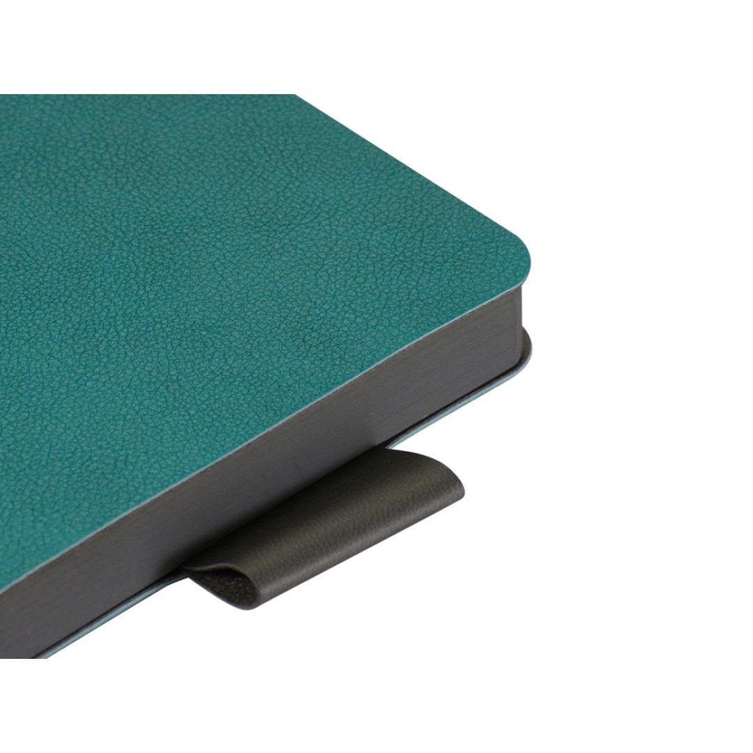 Ежедневник А5 датированный "Boston" 2026, морская волна с серым обрезом