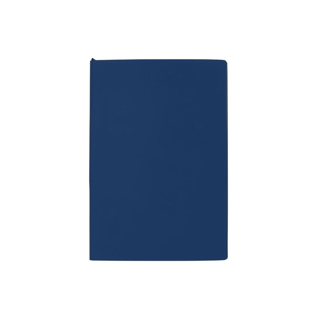 Бизнес-блокнот C1 софт-тач, гибкая обложка, 128 листов, темно-синий (Р)