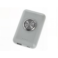Магнитный беспроводной внешний аккумулятор "MagnetIQ", 5000 mah, 10 W, серый Cool gray 7C