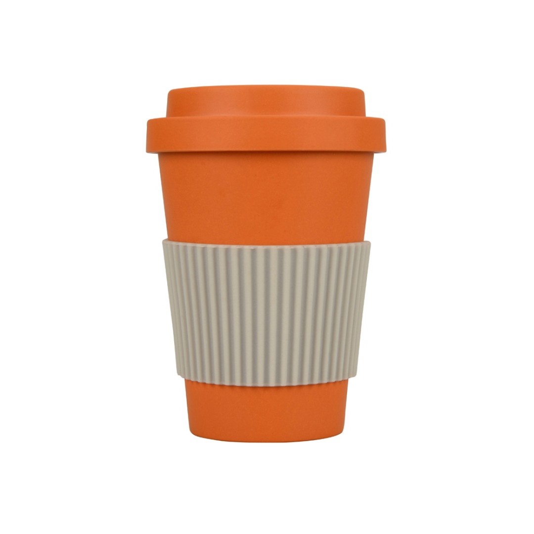 Термокружка "Muffin" из натуральных волокон, оранжевый