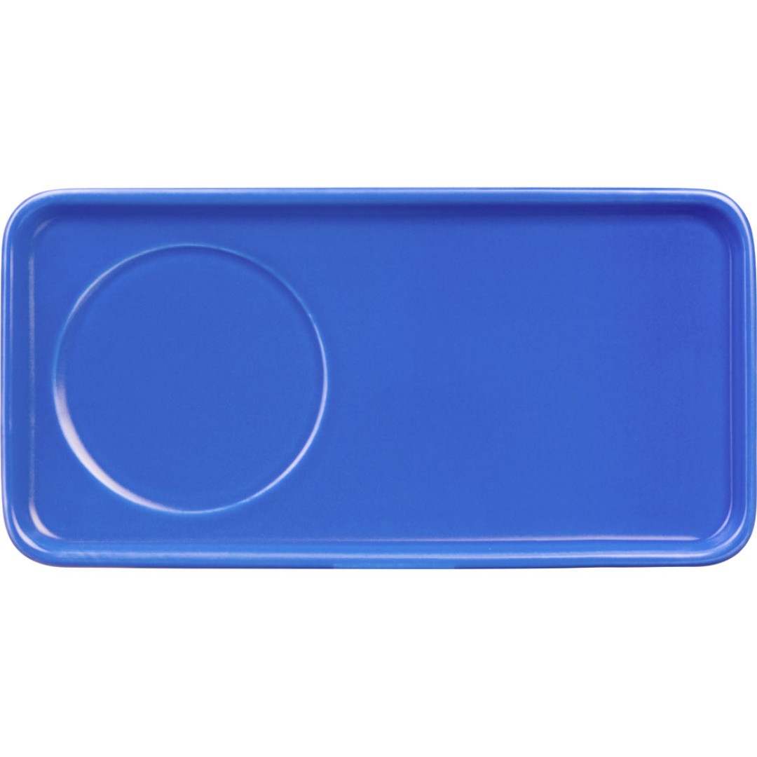 Чайная пара "Bristol": блюдце прямоугольное, чашка, коробка, синий