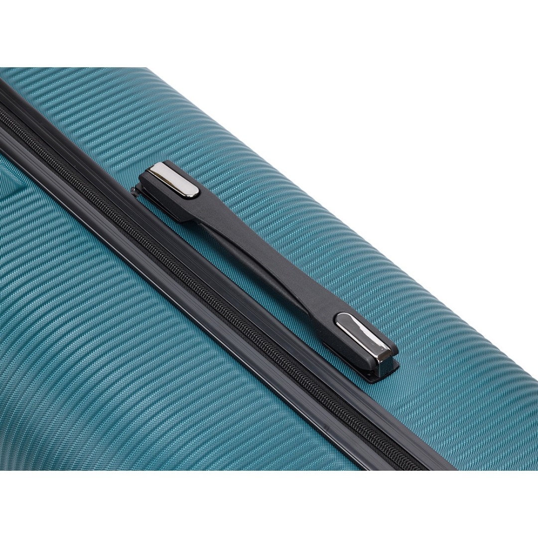 Чемодан TORBER Onego, зелёный, ABS-пластик, 79,5 х 51 х 29 см, 103 л