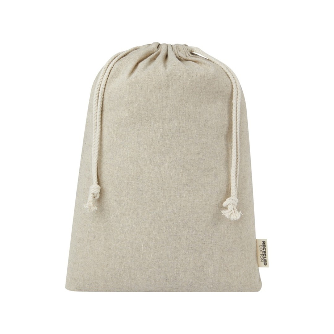Большая подарочная сумка Pheebs объемом 4 л из хлопка плотностью 150 г/м2, натуральный