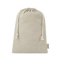 Большая подарочная сумка Pheebs объемом 4 л из хлопка плотностью 150 г/м2, натуральный