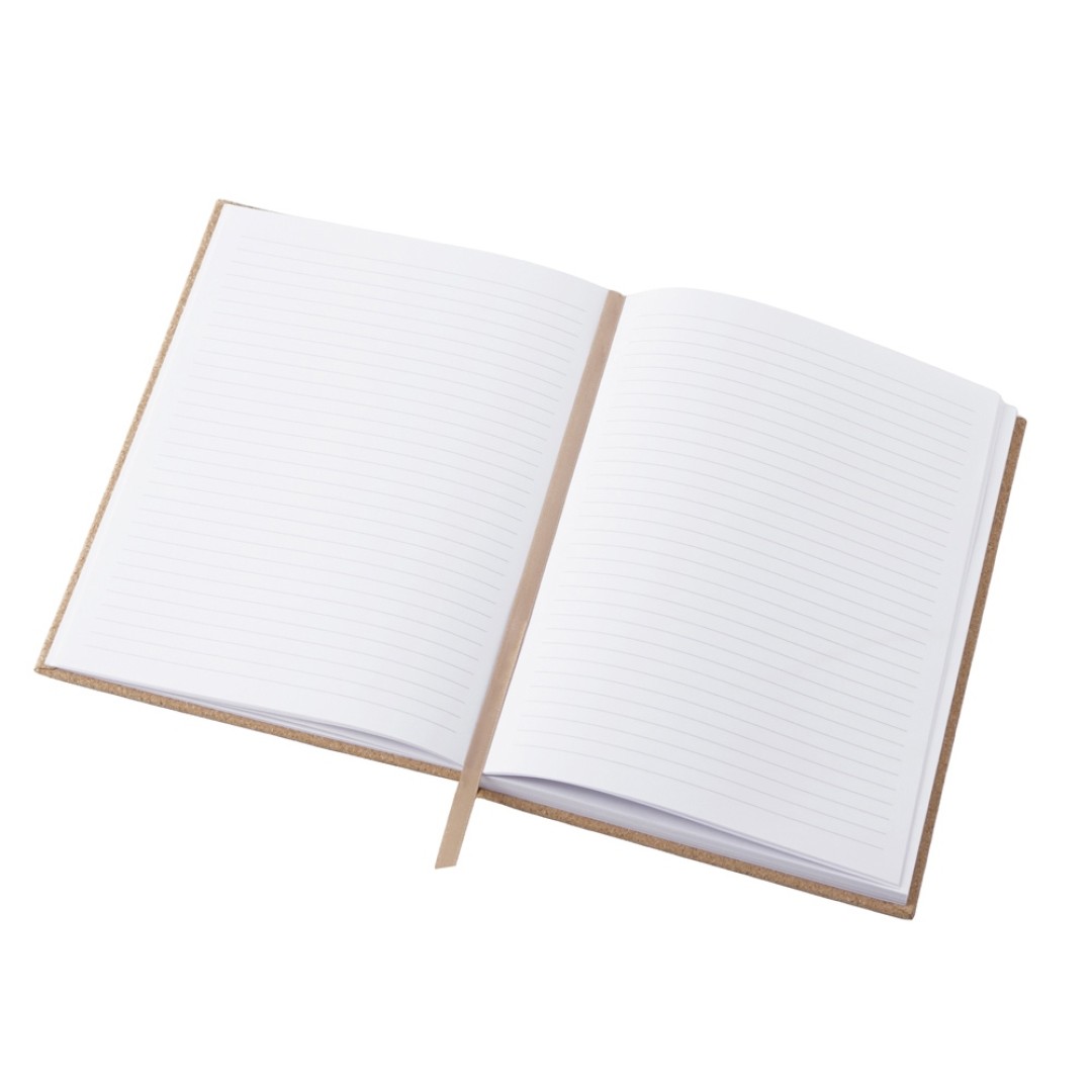 Блокнот из пробки А5 "Passiflora", твердая обложка, 80 листов 80 гр/м2 переработанной белой бумаги,