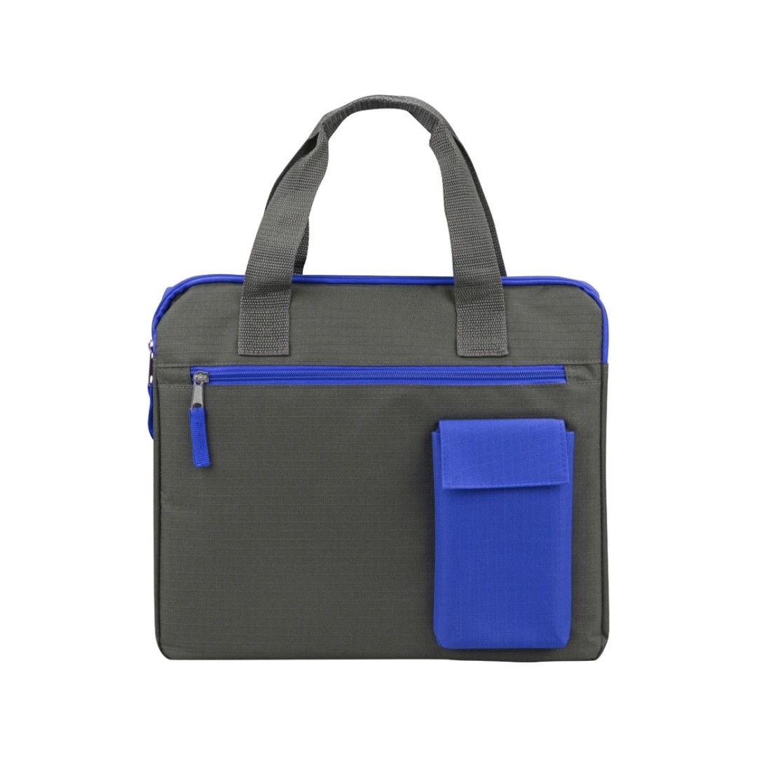 Конференц сумка "Session", серый/синий