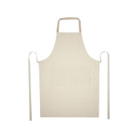 Nia фартук из переработанного хлопка плотностью 200 г/м2 - бежевый овсяный