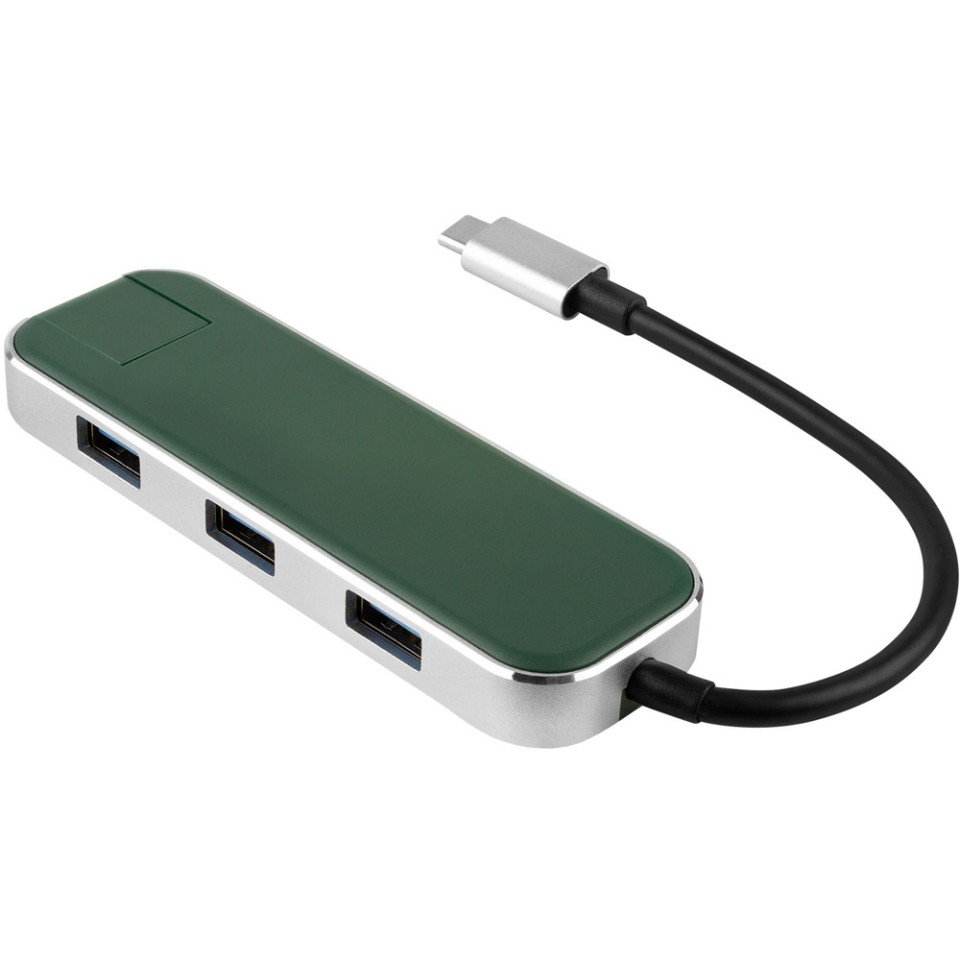 Хаб USB Rombica Type-C Chronos Green (Р)