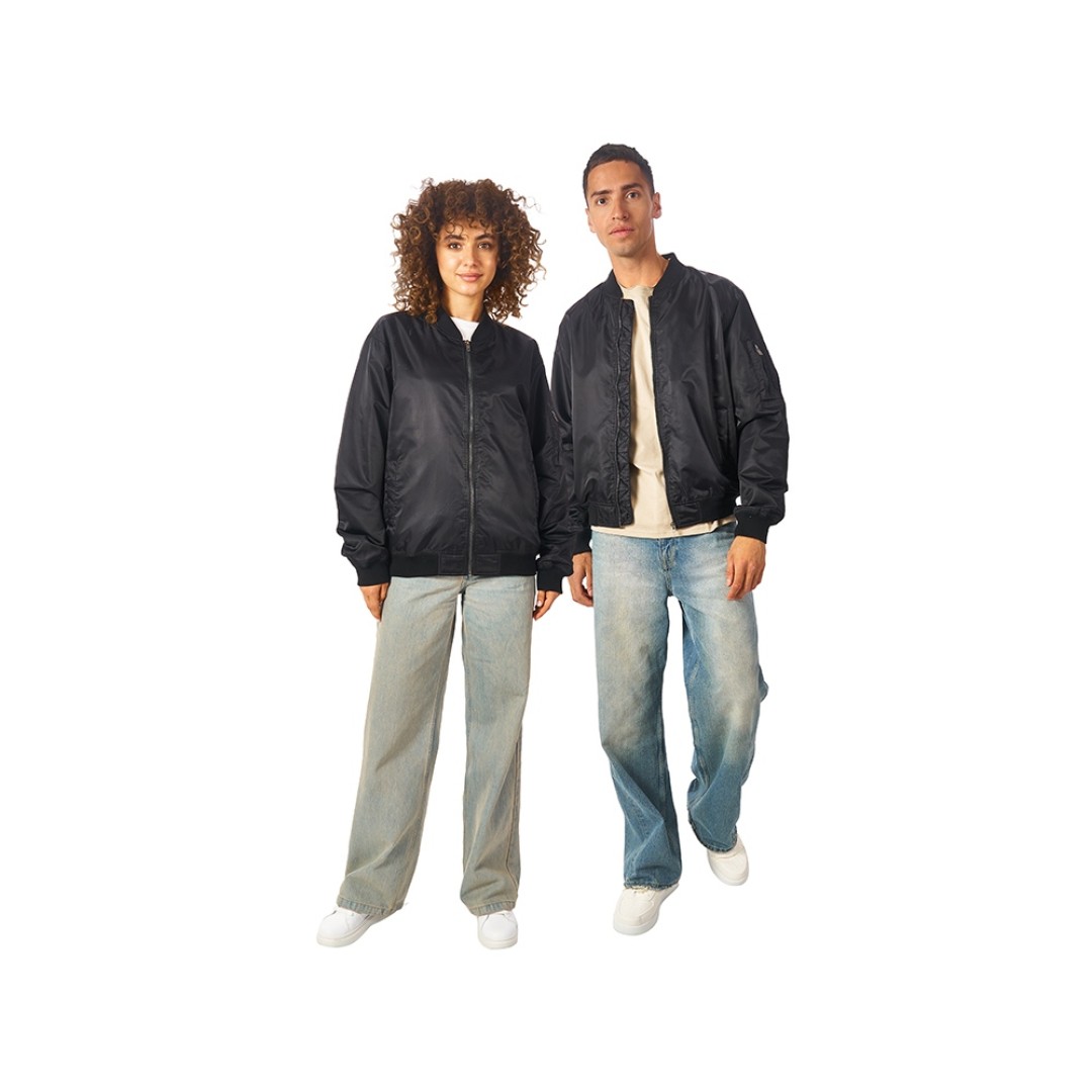 Куртка бомбер «Antwerpen» унисекс, черный