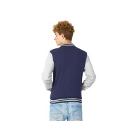 Бомбер «Oxford», темно-синий/серый меланж, унисекс