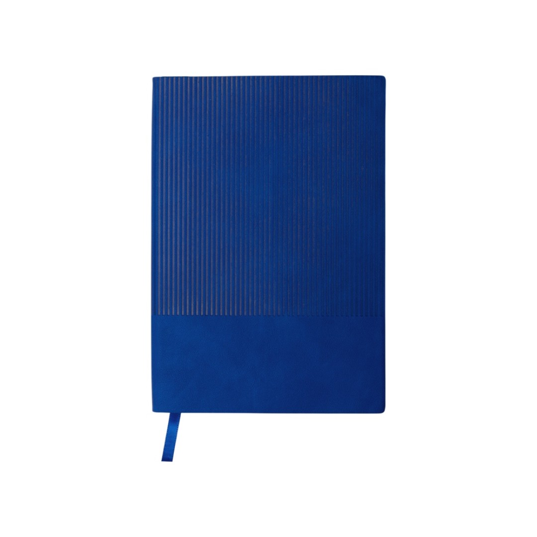 Набор блокнот в гибкой обложке А5 и металлическая шариковая ручка "Nabokov", синий