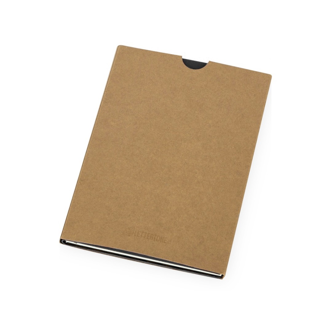 Блокнот "Horizon" с горизонтальной резинкой, гибкая обложка, 80 листов, черный