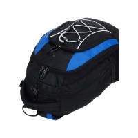 Рюкзак TORBER ROCKIT с отделением для ноутбука 15", черный/синий, полиэстер, 33х19х45 см, 28 л