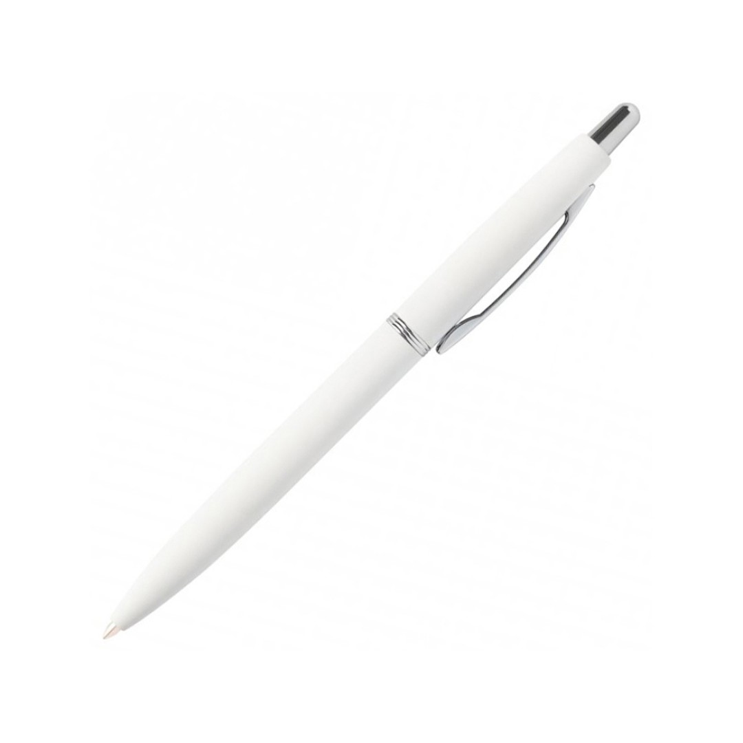 Ручка "SAN REMO" шариковая, автоматическая, белый металлический корпус 1.00 мм, синяя