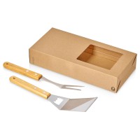 Набор BBQ Grill Master из двух приборов с деревянными ручками