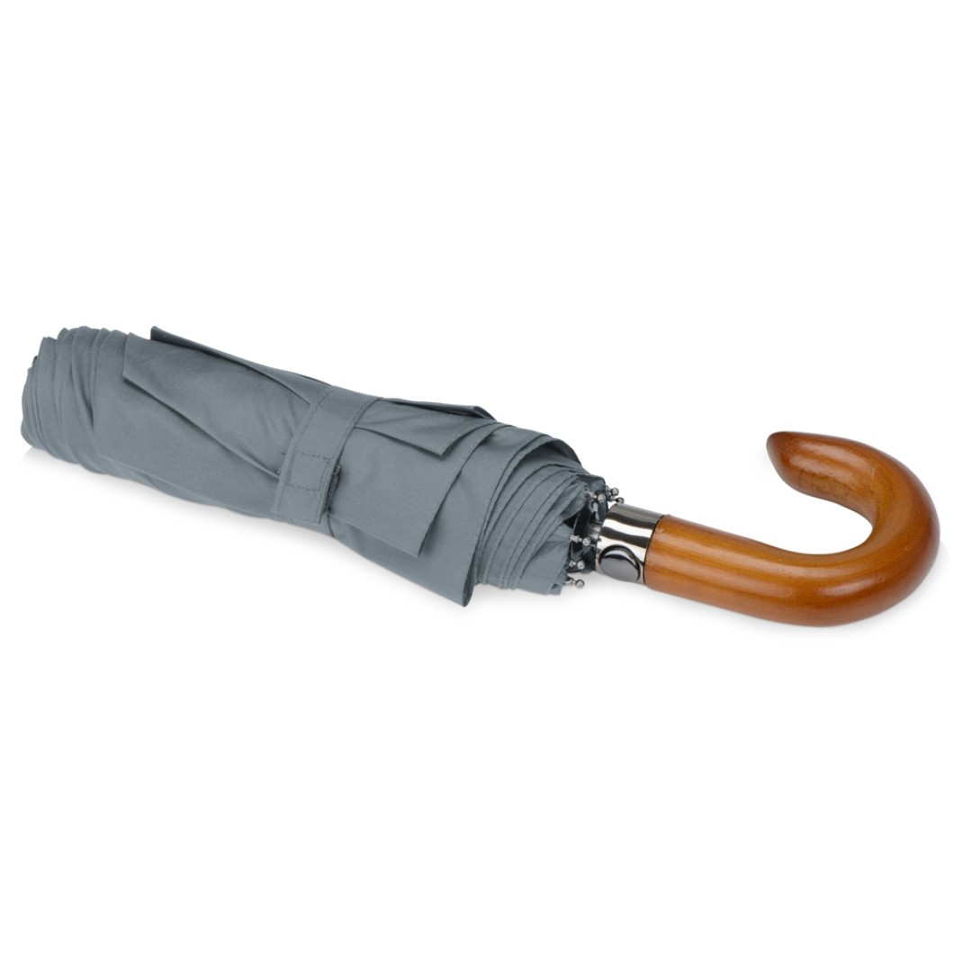 Зонт складной "Cary", полуавтоматический, 3 сложения, с чехлом, серый