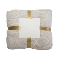 Светящийся в темноте плед Lattice бежевый