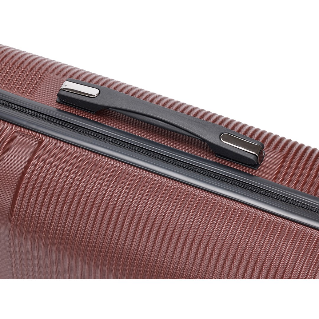 Чемодан TORBER Onego, бордовый, ABS-пластик, 59,5 х 39,5 х 24 см, 46 л