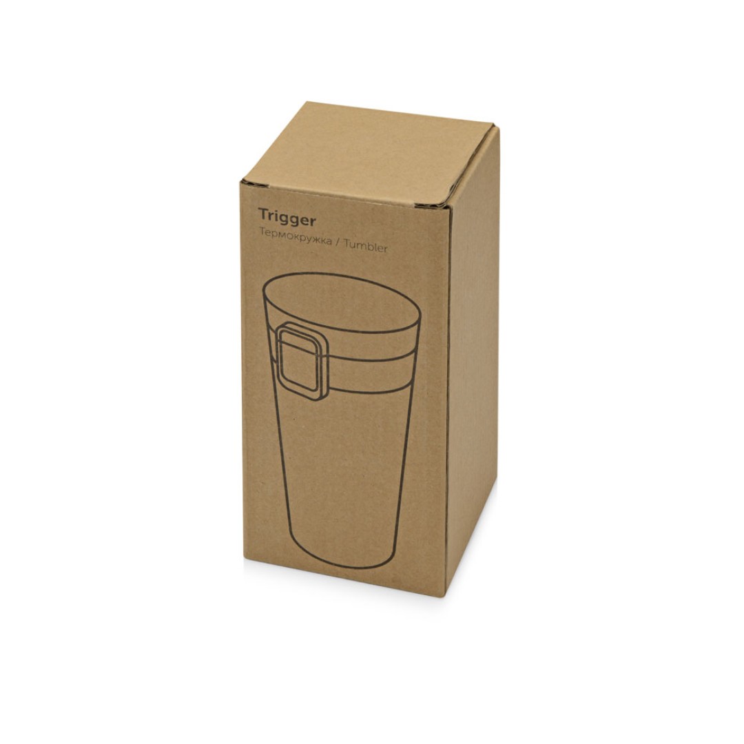 Герметичная термокружка «Trigger» 380мл, черный