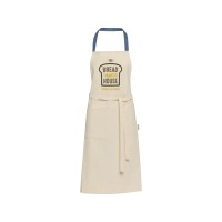 Nia фартук из переработанного хлопка плотностью 200 г/м2 - Синий ледяной