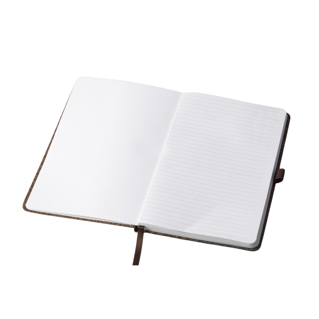 Блокнот из кофейных зерен А5 "Coffee notes", твердая обложка, 80 листов 70 гр/м2 белой бумаги, кофейный