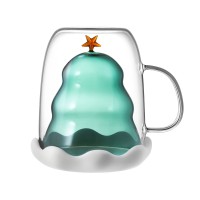 Кружка с двойными стенками с елочкой внутри "Winter Wonderland"