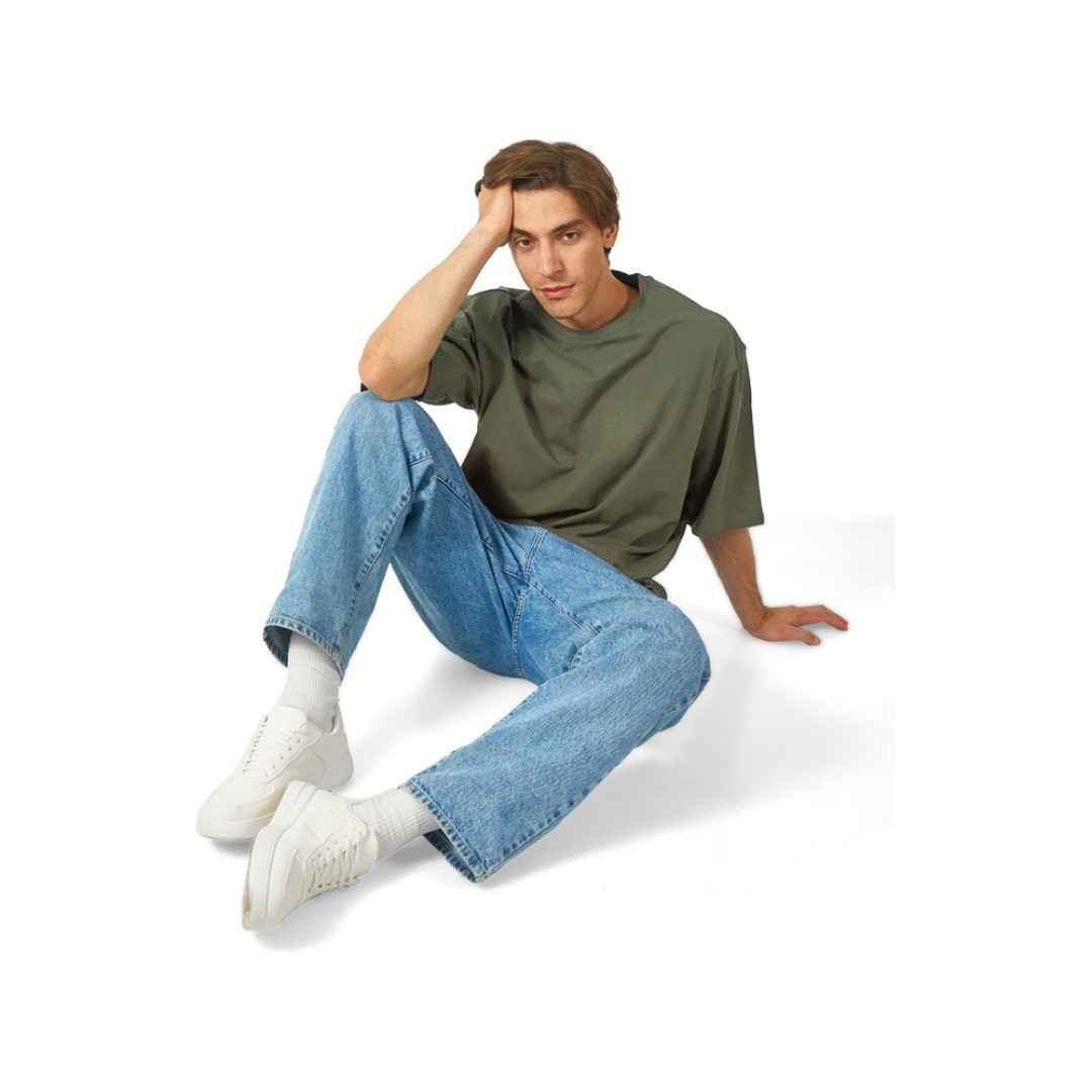 Футболка Berlin к/р оверсайз, 100% хлопок, 180гр, хаки