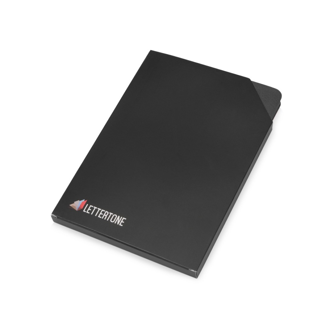 Блокнот «Notepeno» 130x205 мм с тонированными линованными страницами, серый