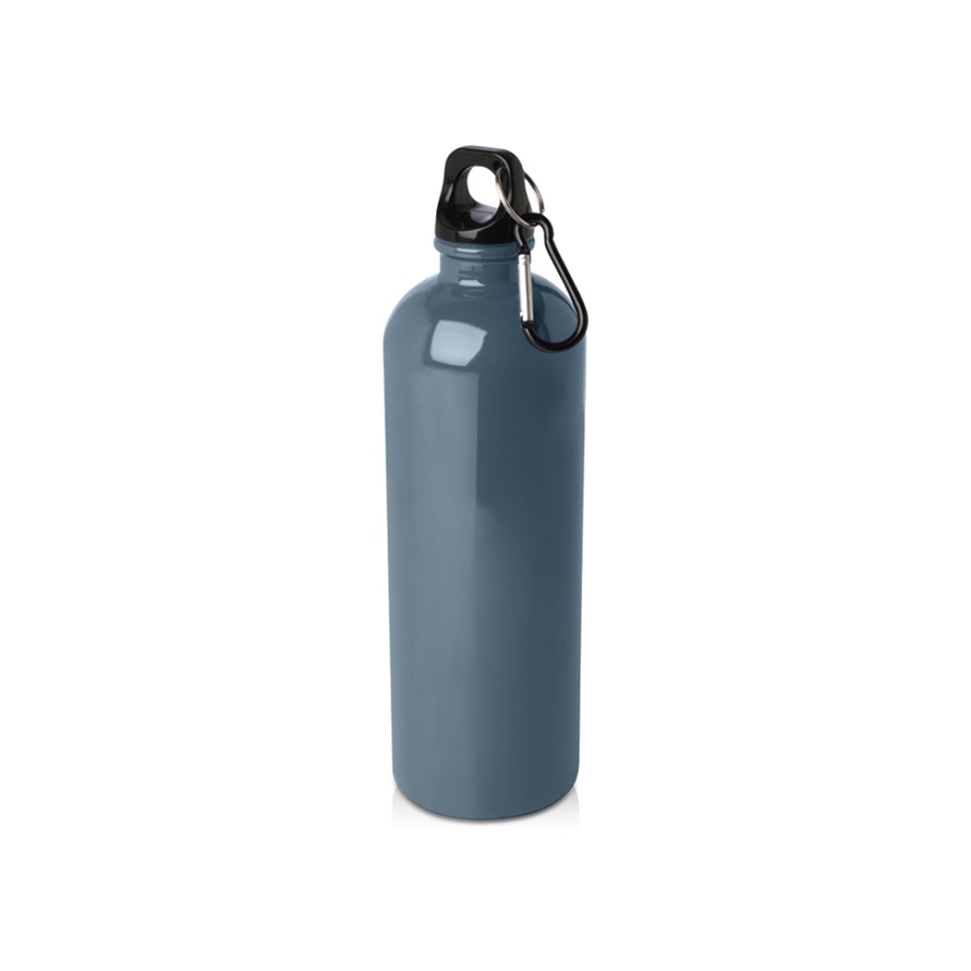 Одностенная бутылка для воды с карабином Oregon, изготовленная из нержавеющей стали, сертифицированной по стандарту RCS, объемом 750 мл - Hale Blue