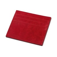 Картхолдер для 6 пластиковых карт с RFID-защитой "Fabrizio", красный