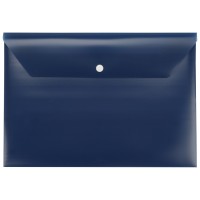 Папка-конверт А4 с кнопкой, синий