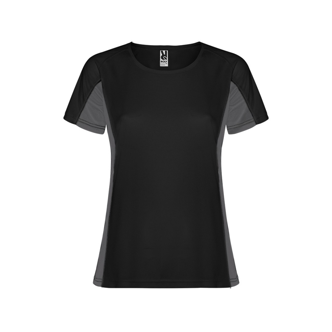 Футболка "Shanghai" женская, черный/графитовый