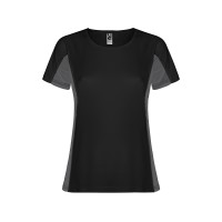 Футболка "Shanghai" женская, черный/графитовый