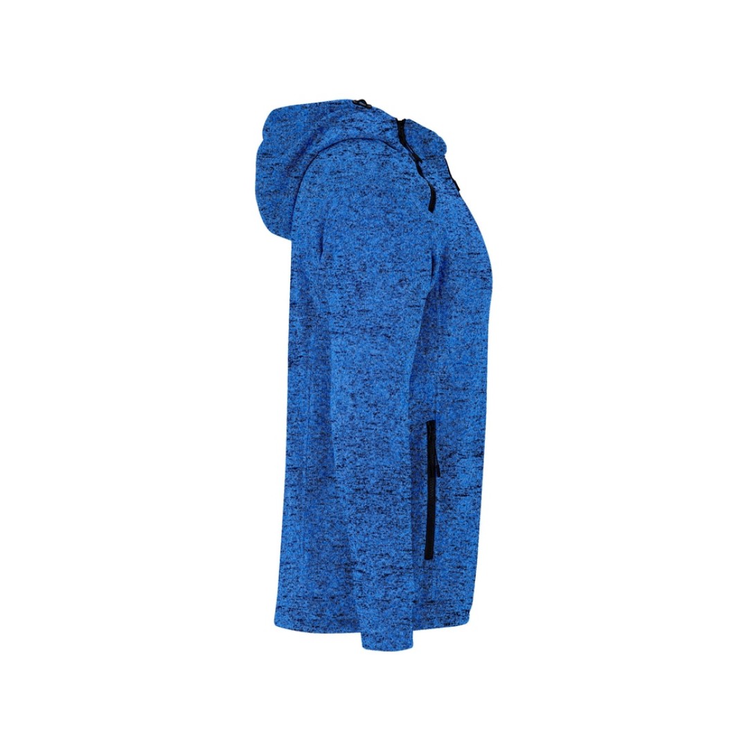 Толстовка на молнии "Everest", меланжевый королевский синий