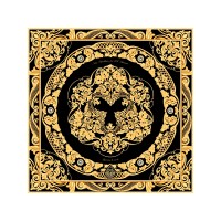 Платок "Златоустовская гравюра"