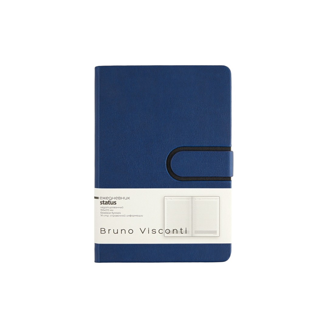 Ежедневник недатированный А5 "Status", темно-синий