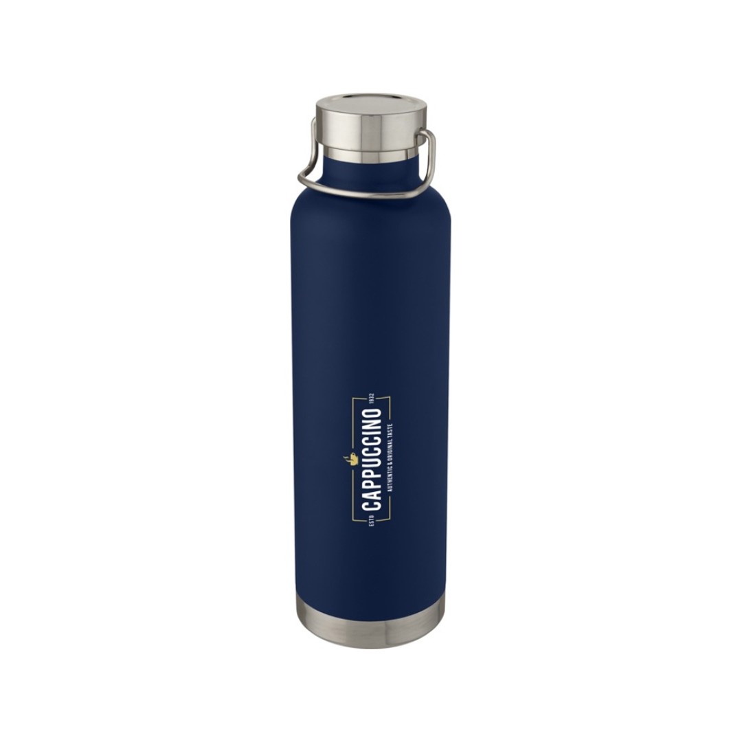 Thor, медная спортивная бутылка объемом 1 л с вакуумной изоляцией, синий