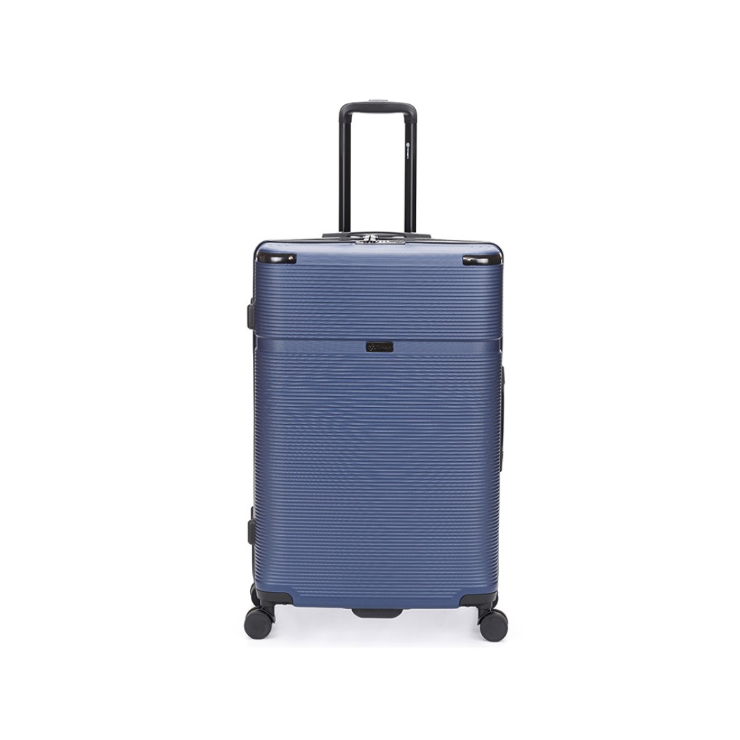 Чемодан TORBER Onego, синий, ABS-пластик, 79,5 х 51 х 29 см, 103 л