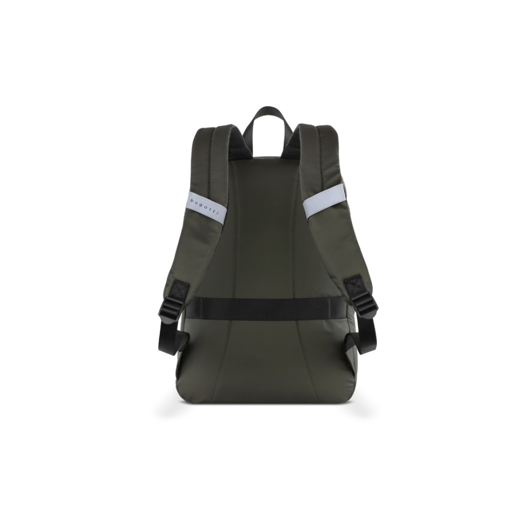 Рюкзак BUGATTI Blanc 15'', оливковый, тарпаулин/полиэстер, 32х15,5х45 см