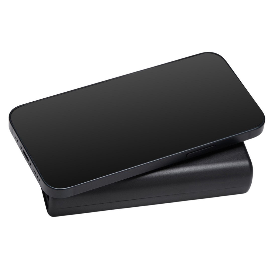 Внешний беспроводной аккумулятор 2-в-1 с функцией зарядки Apple Watch, QC/PD «AtomIQ», 10000 мАч, черный