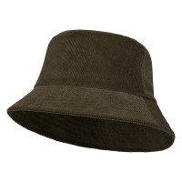 Панама "Howson" из переработанного вельвета - Зеленый лесной