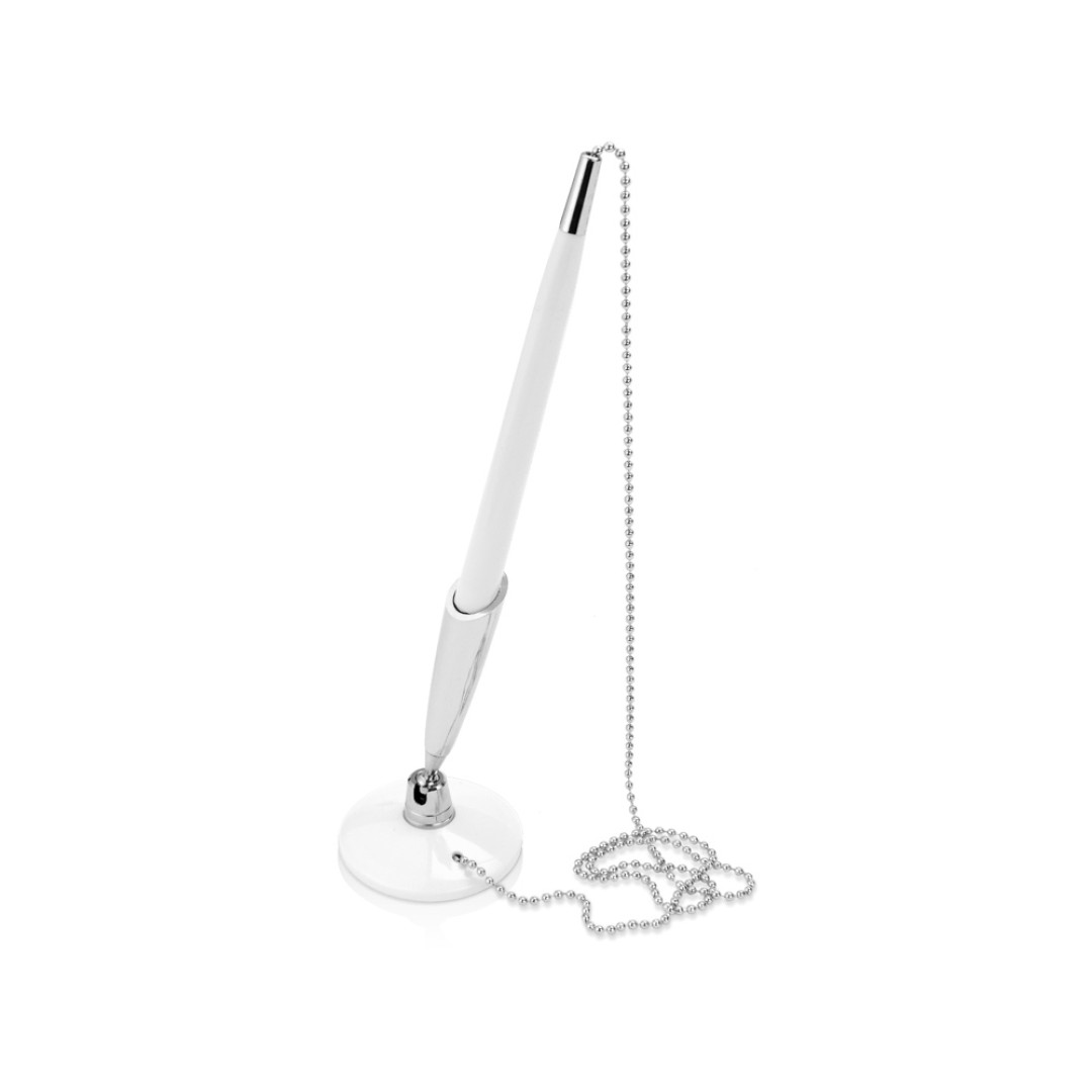 Ручка шариковая на подставке "Холд", белый