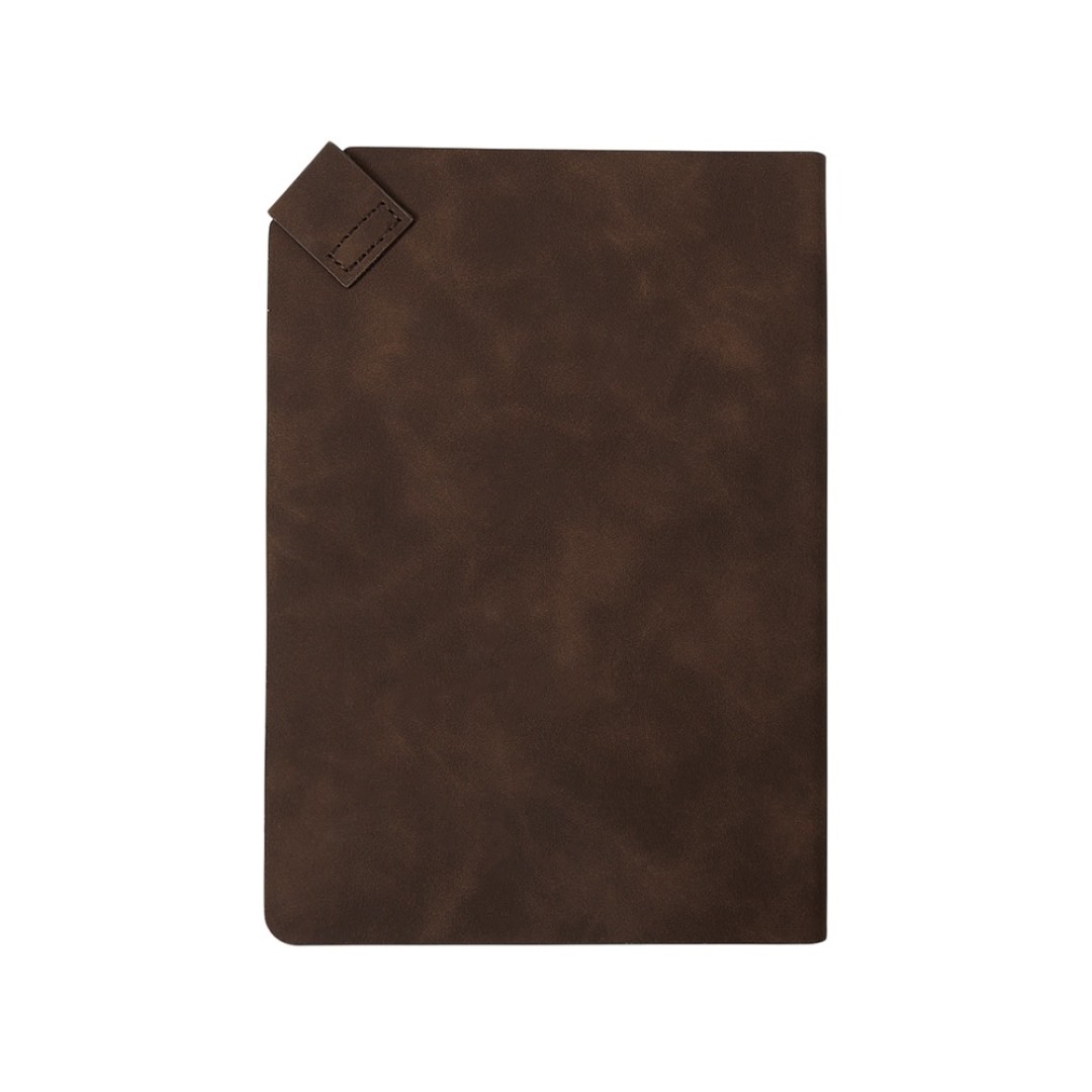 Блокнот А5 в гибкой обложке "Chaplin", шоколадный