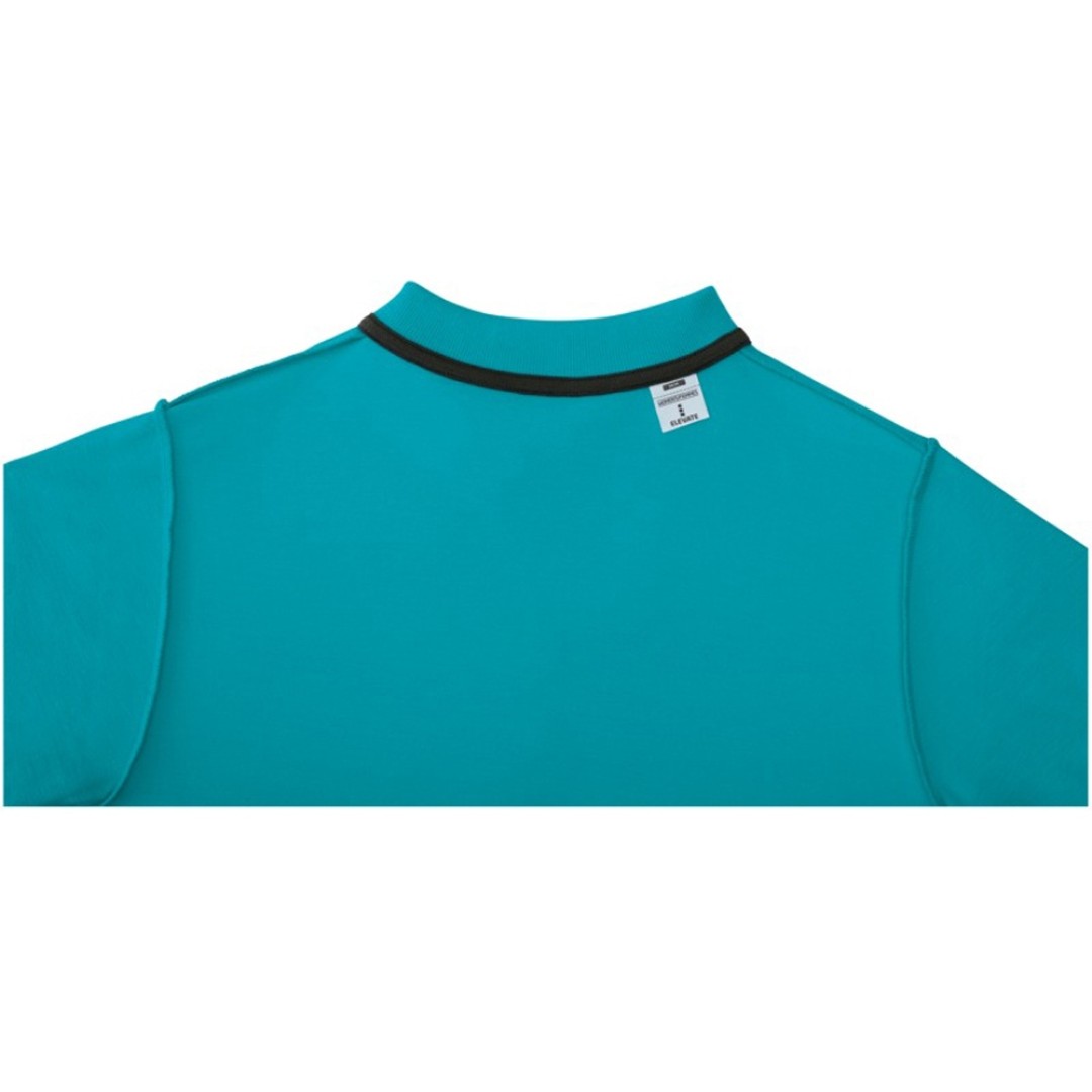 Женское поло Helios с коротким рукавом, аква