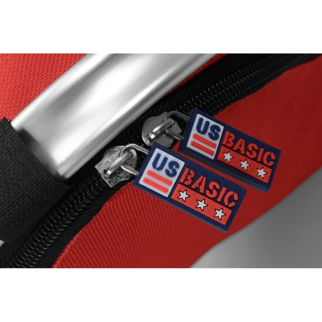 Изотермическая сумка-холодильник "FROST" складная с алюминиевой рамой, красный (Р)